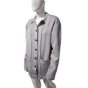 Grace Karin Chunky‎ Women's size Large Casual Button Up Cozycore Career Cardigan
